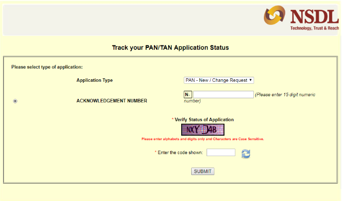 How to check PAN application status online?