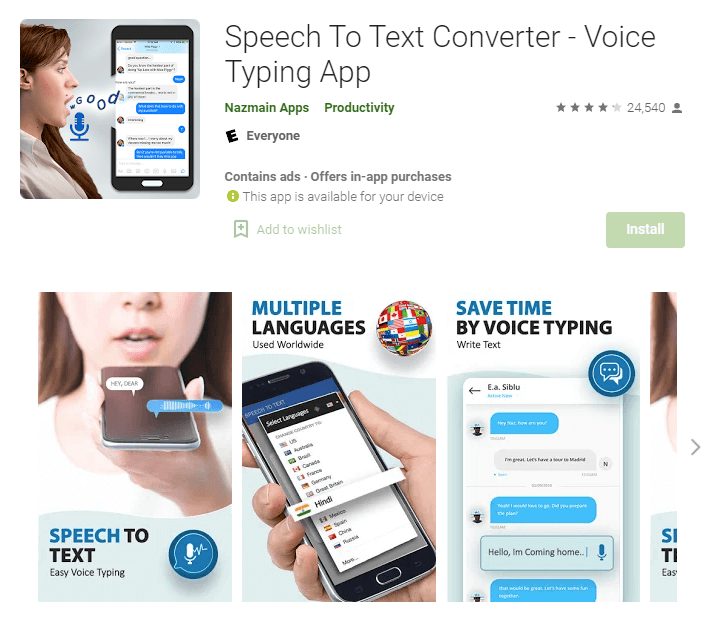 Speech to Text Converter apps