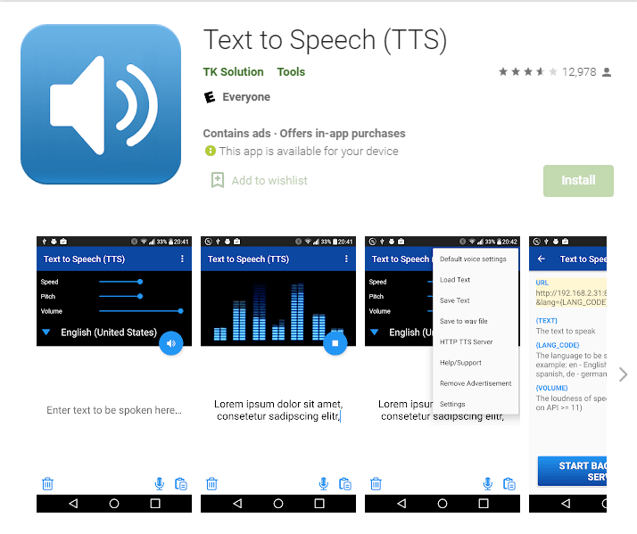 TK Solution Text to Speech